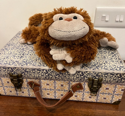Seltener nicht mehr erhältlicher Jellycat Trüffel Affe Schlapptier Stofftier - 10 Zoll (25 cm)