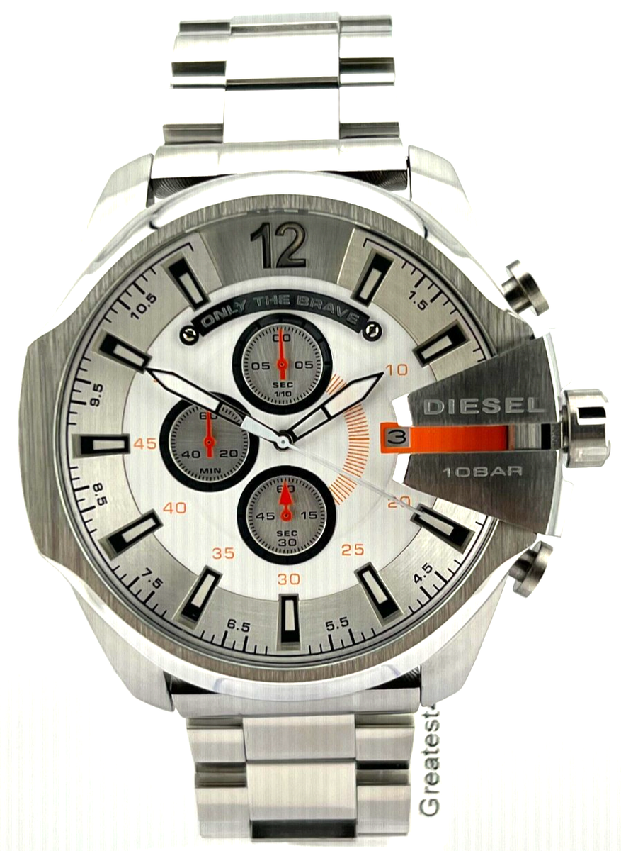 Diesel Mega Chief 54mm Stainless Steel Men's Wristwatch (DZ4328