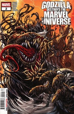 Godzilla Destroys The Marvel Universe #2 Spider-Man Fin Fang Doom Doctor Strange