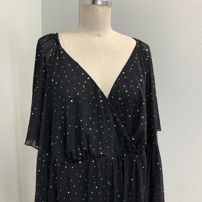 shein sequin wrap dress SHEIN Lady Sequin Embellished Wrapped Glittering Dress