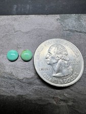 Round Cabochon 4mm Pair Calibrated Kingman Turquoise