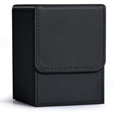 Leather Card Deck Case Box Holds 100 Single Sleeved Cards w/ Magnetic Closure