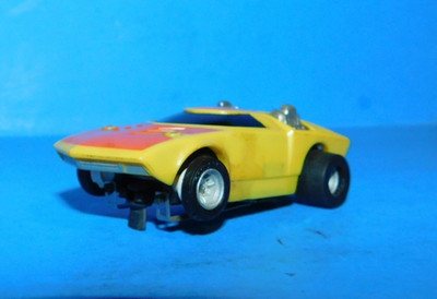 ! HO SLOT CAR AFX TOO MUCH YELLOW/ORANGE TESTED *ST5 !