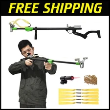 Ultimate Hunting Slingshot with Telescopic Design and Stable Shooting Support