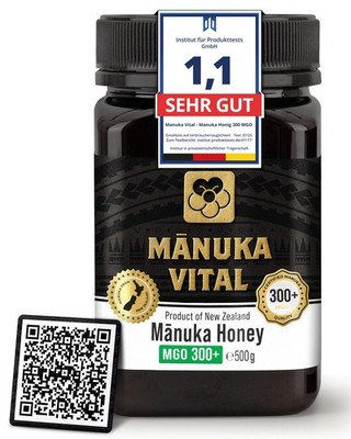 Manuka Vital Honig MGO 300+, 500g   Das Original aus Neuseeland, laborgeprüft