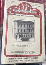 DPM, design preservation models, corner APOTHECARY, #507,NIB,N scale