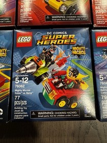 LOT OF 6 LEGO SUPER HEROES MIGHTY MICROS &ndash; NEW SEALED &ndash; MARVEL & DC 76061-76066
