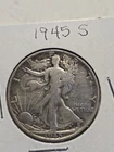 1945 s walking liberty half dollar fine