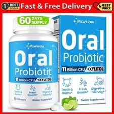 Oral Probiotics for Mouth Bad Breath for Adults 11 Billion CFU, Best Breath Oral
