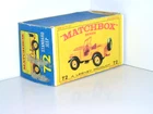 Reconstructed Original E4 Box for Lesney Matchbox #72b Standard Jeep