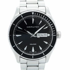 5wwm0018 Hamilton Jazzmaster H37511131 Black Dial Used Men s Watch