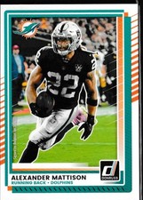 Alexander Mattison 2025 Donruss Miami Dolphins #162