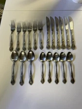 Rogers Stainless Korea Flatware Silverware Forks Knives Spoons 20 Pieces Total