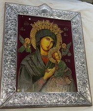 Capoletto  Madonna Con Bambino. Argento E Legno