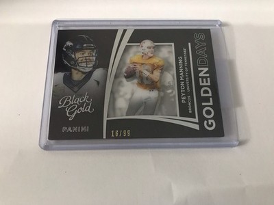 Panini 2015 Black Gold Peyton Manning Broncos Golden Days #GDA-1 White Gold /99