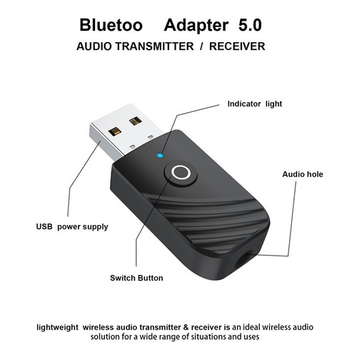 3-in-1 Bluetooth 5,0 Sender und Empfänger 3.5mm, Für TV Zuhause Sound System New - 第 2/11 張圖片