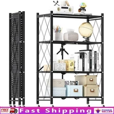 Heavy Duty 4-Shelf Adjustable Metal Storage Rack Kitchen Office Garage Shelf New