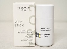BEEKMAN 1802 Milk Stick Invisible Deodorant Aluminum Free 2.5oz NIB