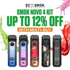Smok Novo 4 Kit 25W 800mAh Battery E-Cigarette 2ml Pod Vape Kit All Colours -TPD