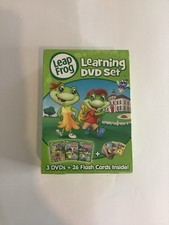 Leapfrog Learning New DVD Set Children Reading 3 DVDs  26 Flash Cards 2-6 Years