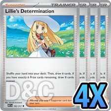 4x Lillie's Determination - 192/217 ME: Ascended Heroes (ASC) Pokemon Playset x4