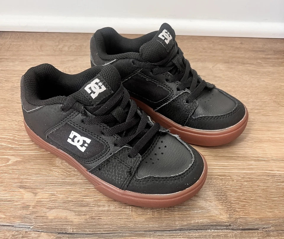 DC Shoes Tenis de Cuero Esmerilado Niños 12 Negro L Blanco Zapatos de Skateboarding Niños Foto 3 de 4