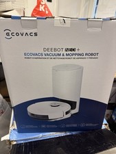 EcoVacs DEEBOT NEO Vacuum and Mop Robot in White Auto-Empty Station