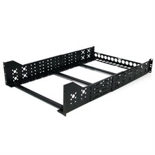 Image of StarTech 3U Fixed 19inch Adjustable Depth Universal Server Rack Rails