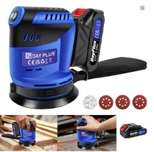 21V Cordless Orbital Sander with 1X 1.5Ah Battery & Charger,3-Speed Control,Perf