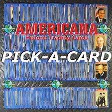 1991 STARLINE AMERICANA HISTORIC TRADING CARDS PICK-A-CARD 1-250