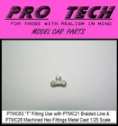 PTMC 63 Metal T Fitting Fuel Oil Lines LOW RIDER 1:25 LBR Model Parts PRO TECH