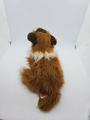 GANZ Webkinz Collie White & Brown Plush Dog Lassie Toy no code