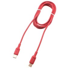 USB-C to Type-C Red 6ft Long Cable PD Fast Charger Cord Power Wire for Tablets