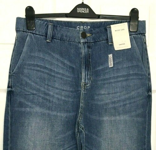 M\u0026S Ladies Jeans Blue Soft Cotton 
