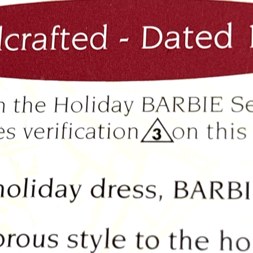Barbie the Movie Mattel 1995 Hallmark Ornament NIB #3 in series - Picture 3 of 4