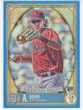 2021 Gypsy Queen Chrome Box Topper Blue #57 Alec Bohm RC (Phillies)/99