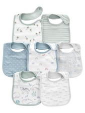 Simple Joys by Carter's Baby Bibs 7-Pack for Teething Soft Absorbent Cotton