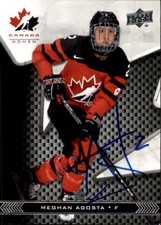 Meghan Agosta Signed Autographed 2018 Upper Deck Canada Women Card Team Canada