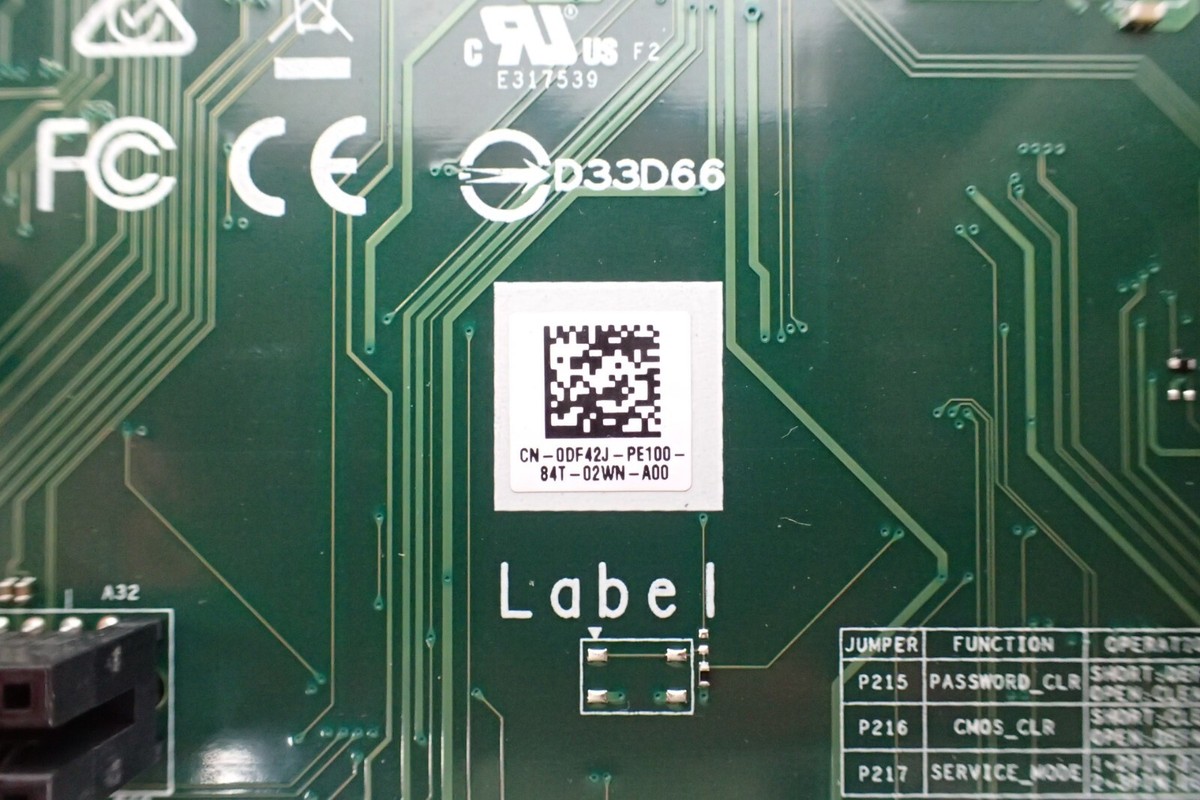 Dell XPS 8930 IPCFL-VM Motherboard mATX Intel Z370 LGA1151 DDR4