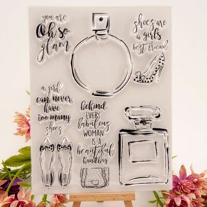 stamp perfume silicone seal bottle clear album card diy scrapbook craft paper