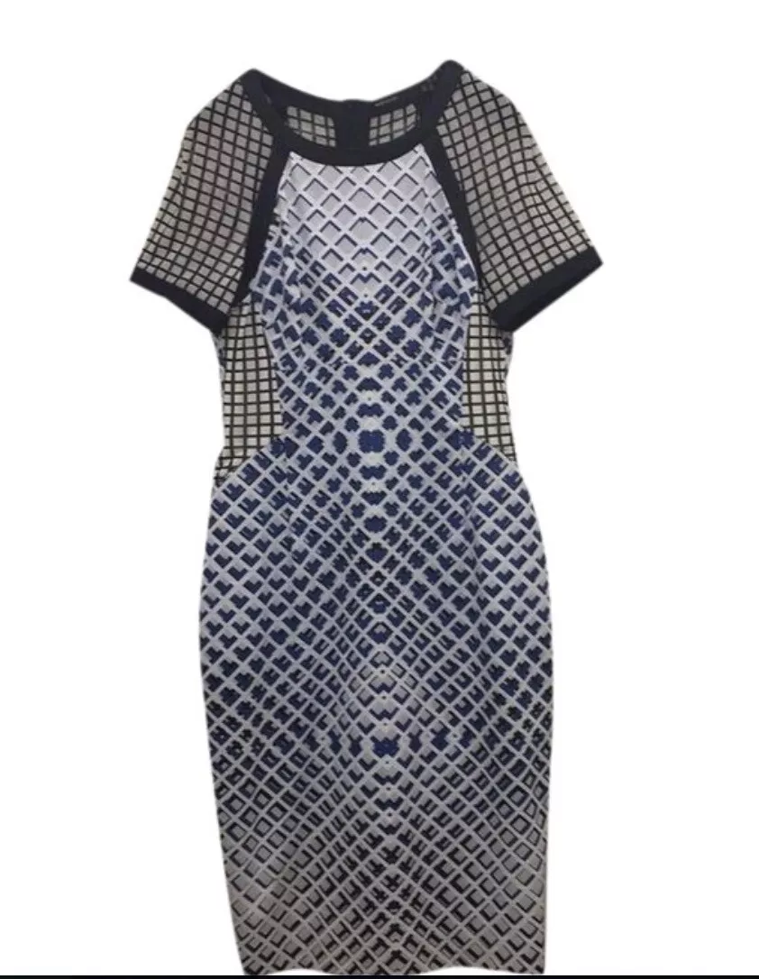 Karen millen geometric clearance dress