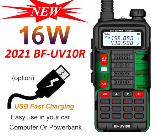1/2 PIEZA BAOFENG UV-10R DOBLE BANDA UHF/VHF 2 VÍAS RADIO WALKIE TALKIE HAM DE LARGO ALCANCE - Imagen 8 de 50