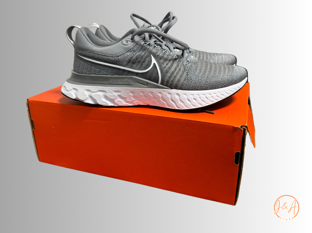 Nike React Infinity Run FK 2 Women's Running Shoes Particle Grey White Black Size 9