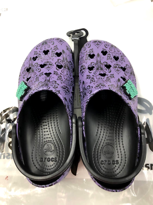 Disney Parks Haunted Mansion Wallpaper Clog Crocs Adult Size  display picture 1