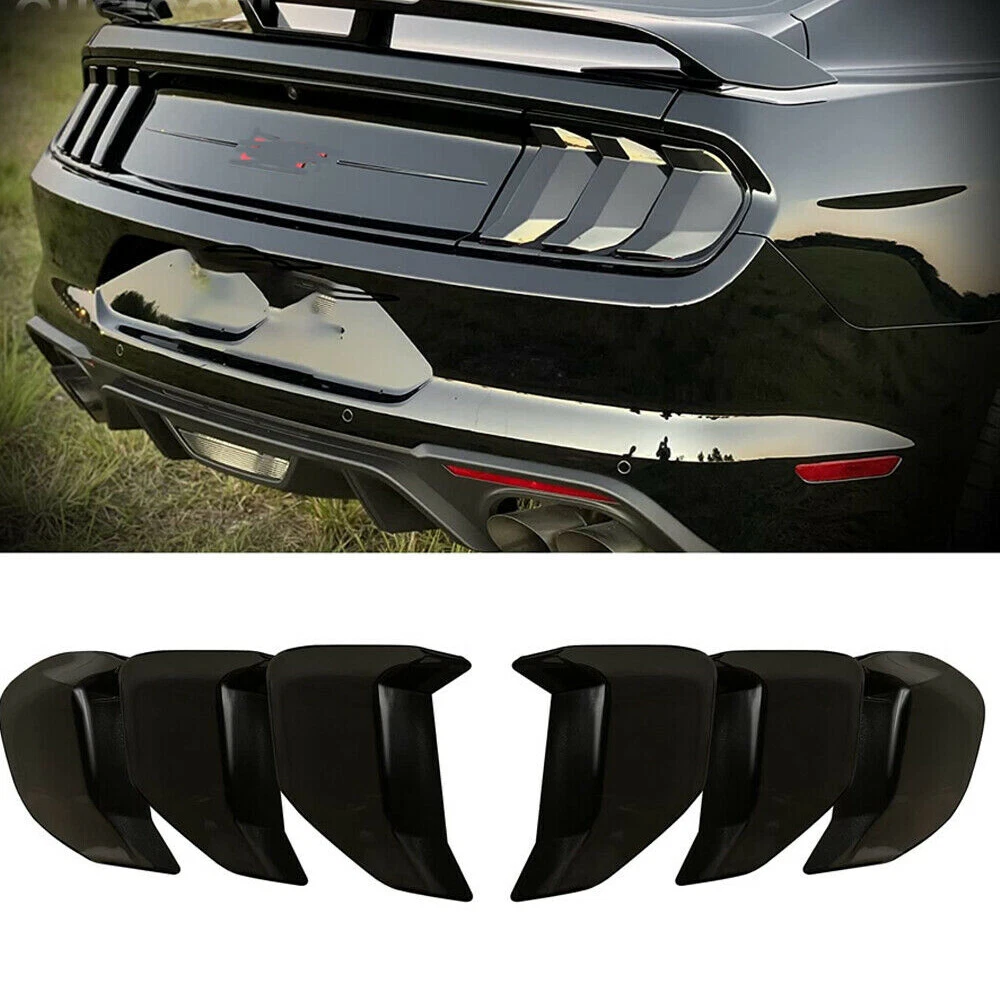 Black Tail Light Lamp Cover Guard Trim Accessories for Ford