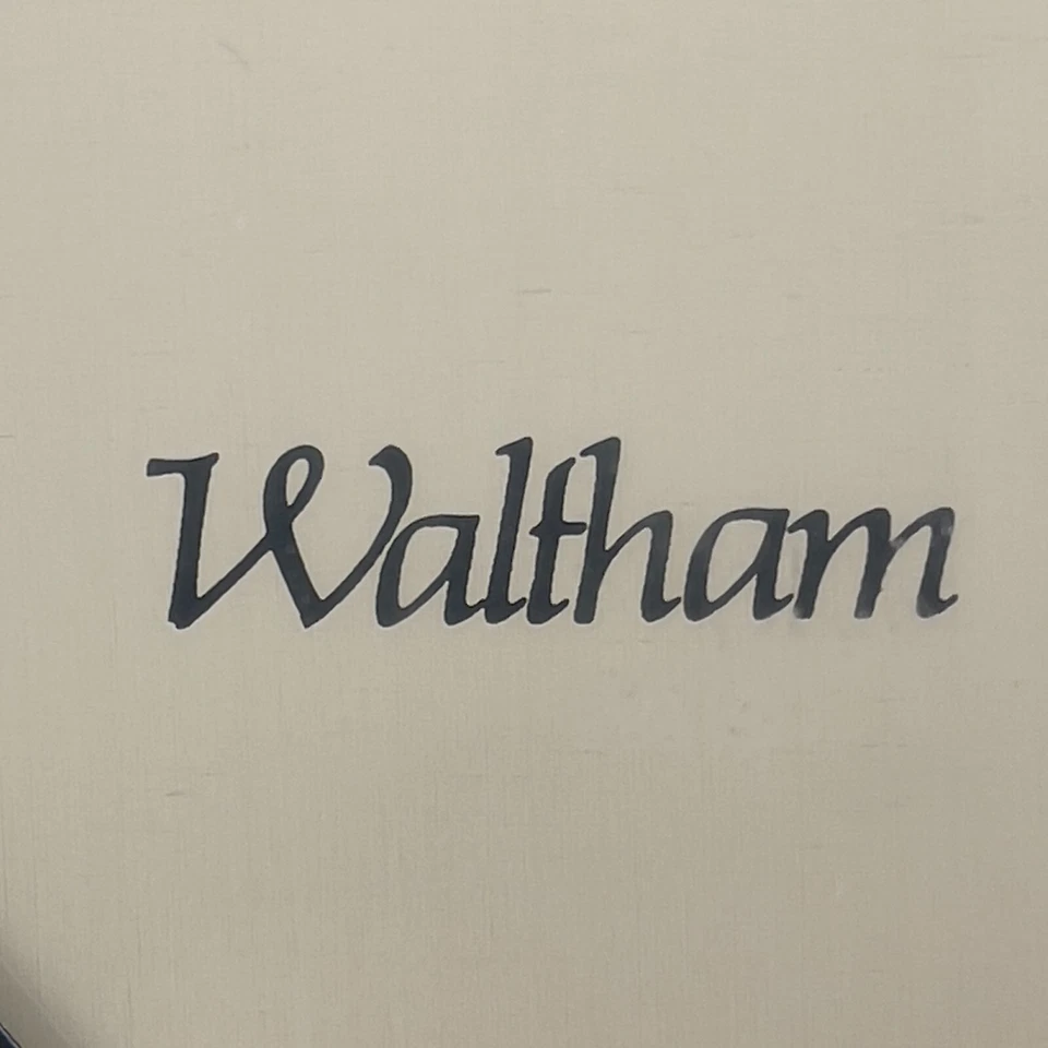 Reloj de Pared Waltham Vintage Marrón Doble Pantalla Analógica Cuarzo Funciona con Pilas Foto 4 de 4