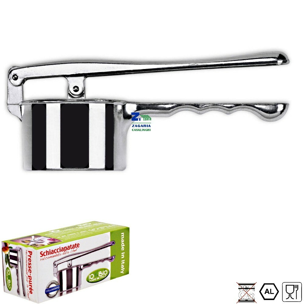SCHIACCIAPATATE PROFESSIONALE ALLUMINIO PREMI PATATE FORI Ø 3 mm
