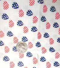 Cotton Fat Quarter Patriotic Stars Stripes Sunglasses Crafts Sewing Quilting