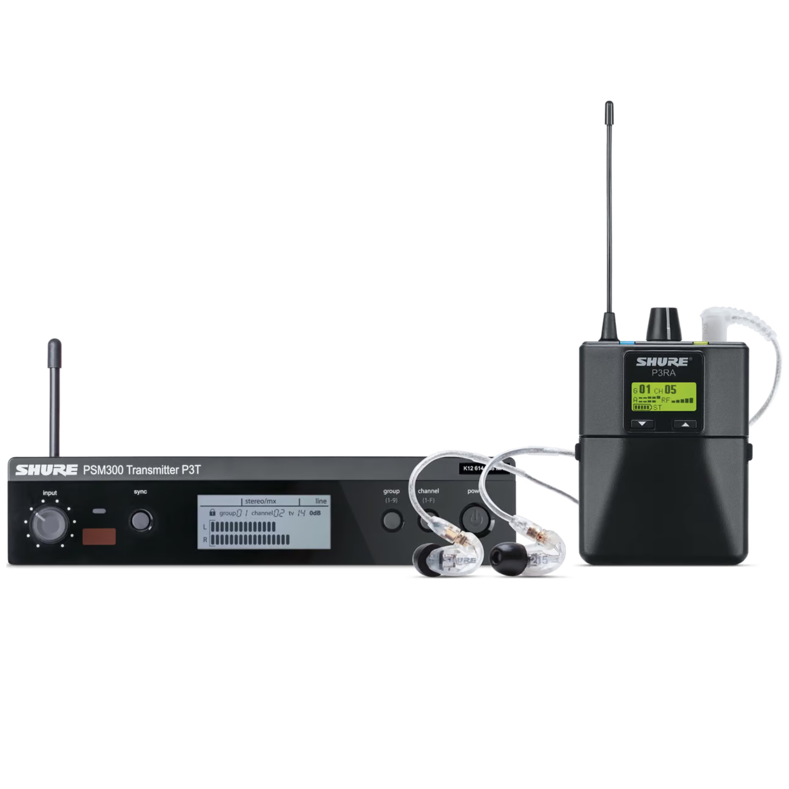 Беспроводная система мониторинга-вкладыша Shure PSM 300 P3TRA215CL, диапазон G20