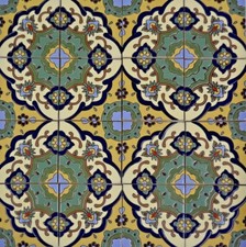 Antiguo Mexico (Old Mexico) Handmade High Relief Talavera Tile